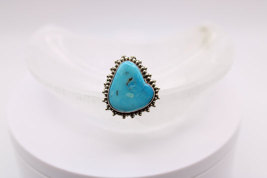Halo Sleeping Beauty Turquoise Ring