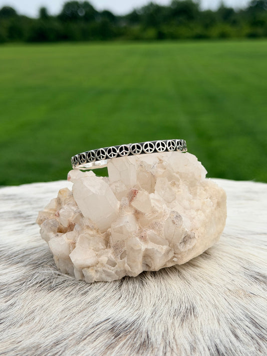 Peace Sign Cuff