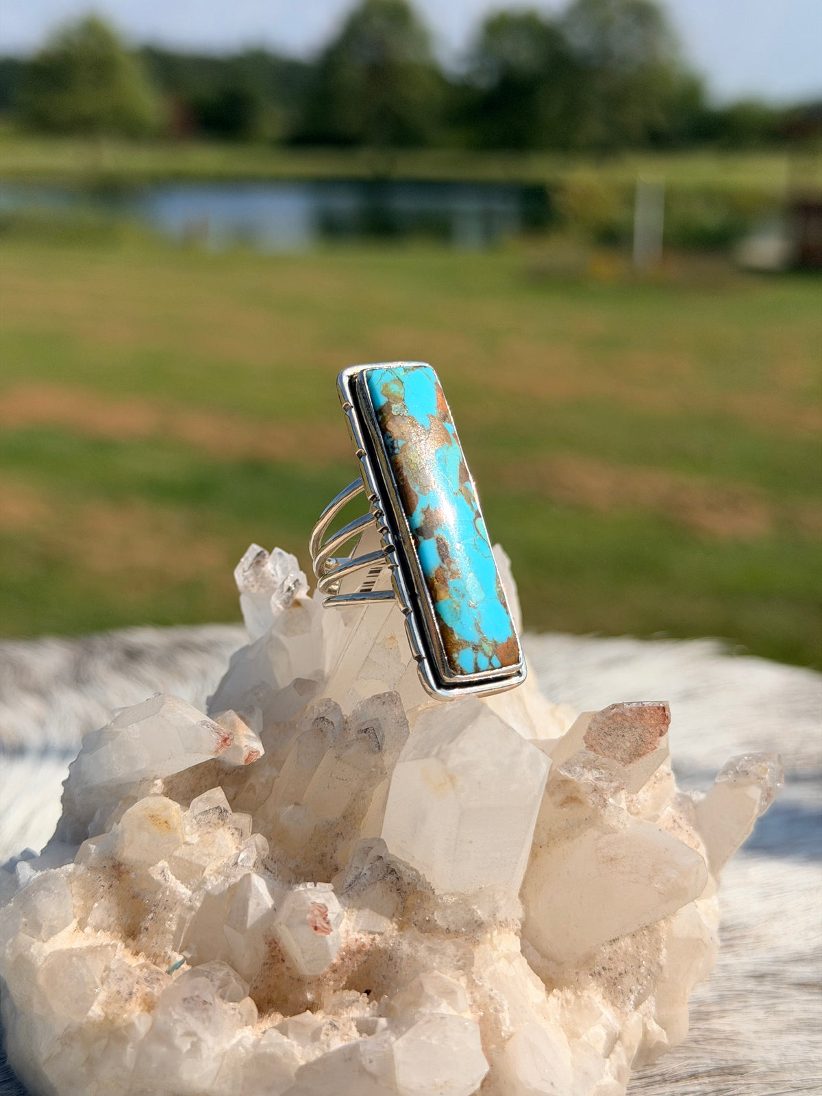 Turquoise Bar Ring