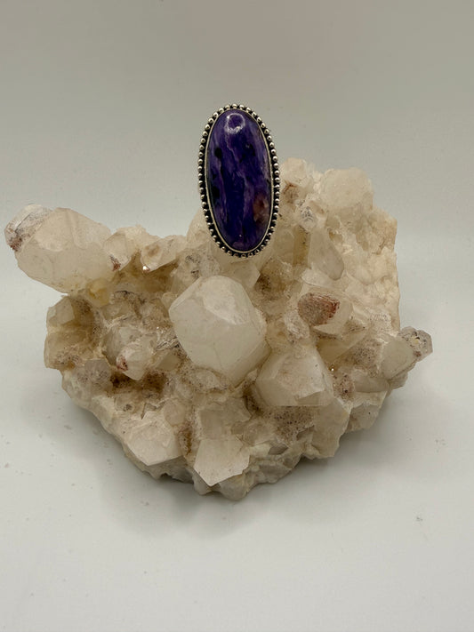 Elongated Oval Chaorite Ring