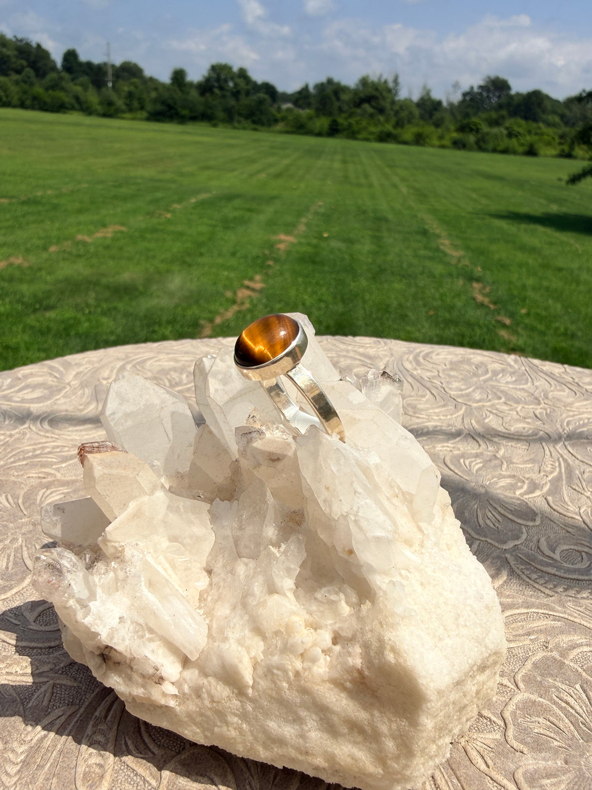 Oval Tigers Eye Ring