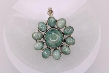 Flower Jadeite Pendant