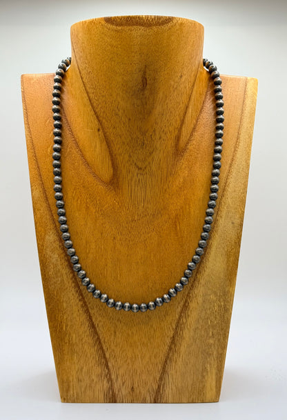 18 inch 6mm Sterling silver Pearls