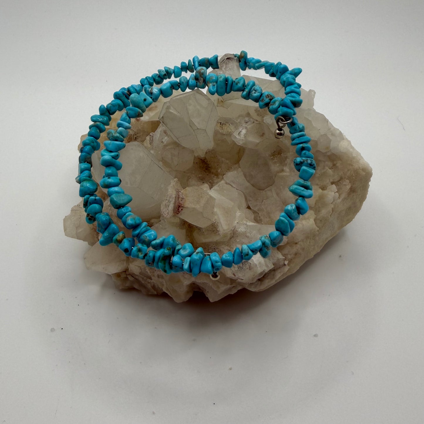 Memory Wire Turquoise Bracelet