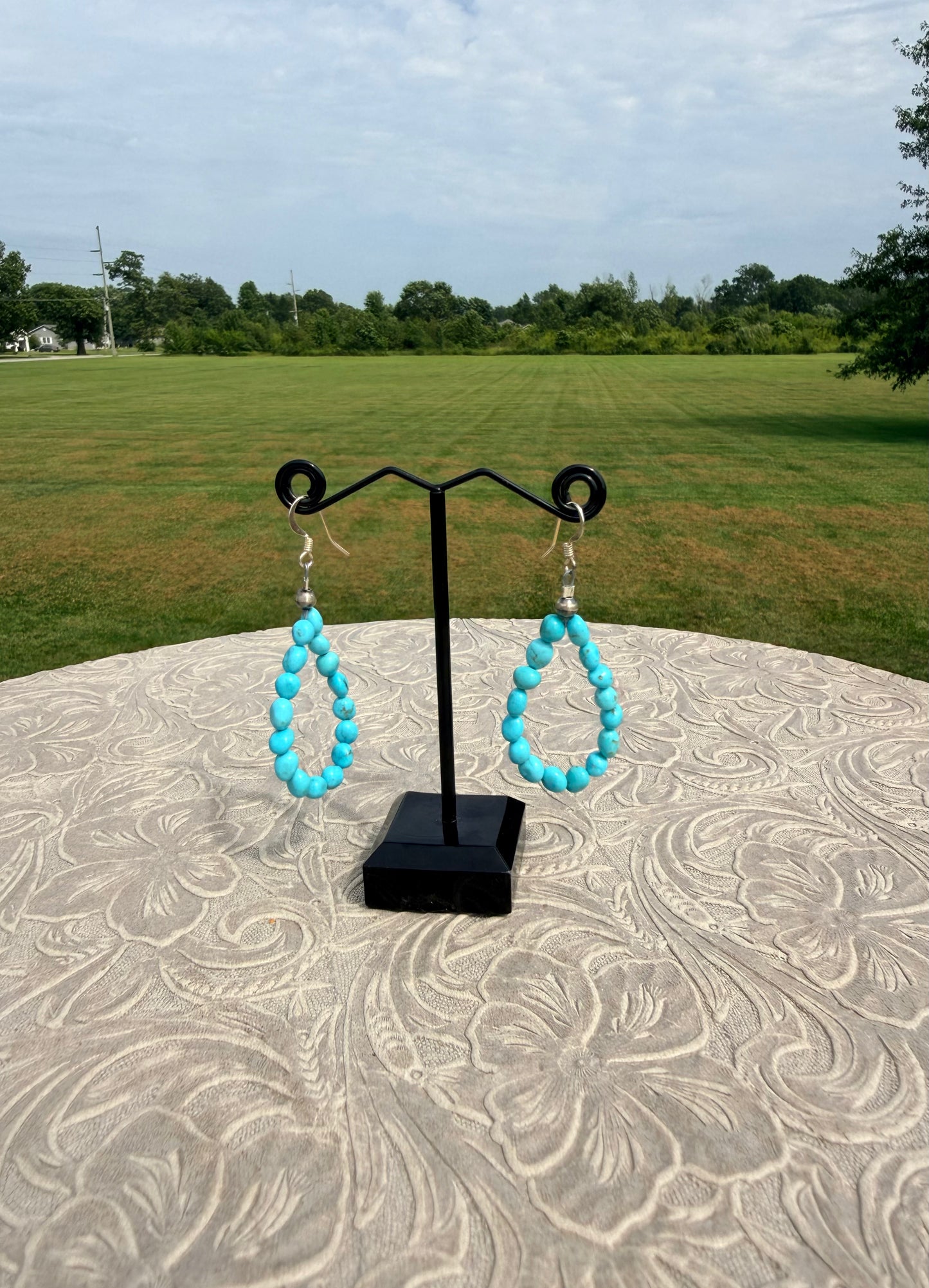 Turquoise Loop Earrings