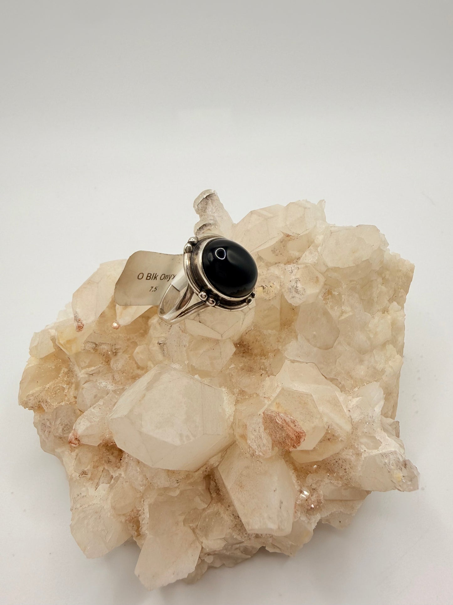 Oval Black Onyx Ring