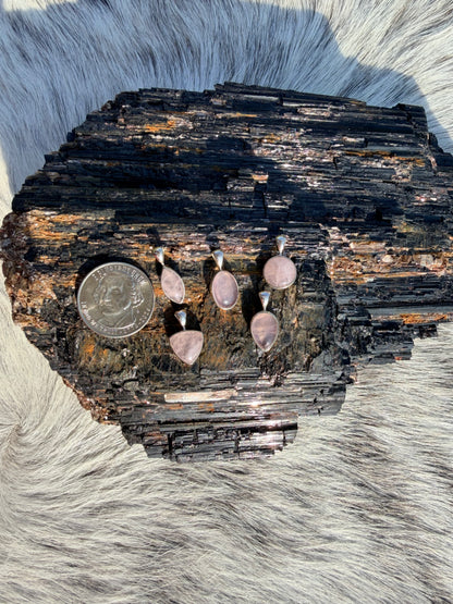 Dainty Rose Quartz Pendants