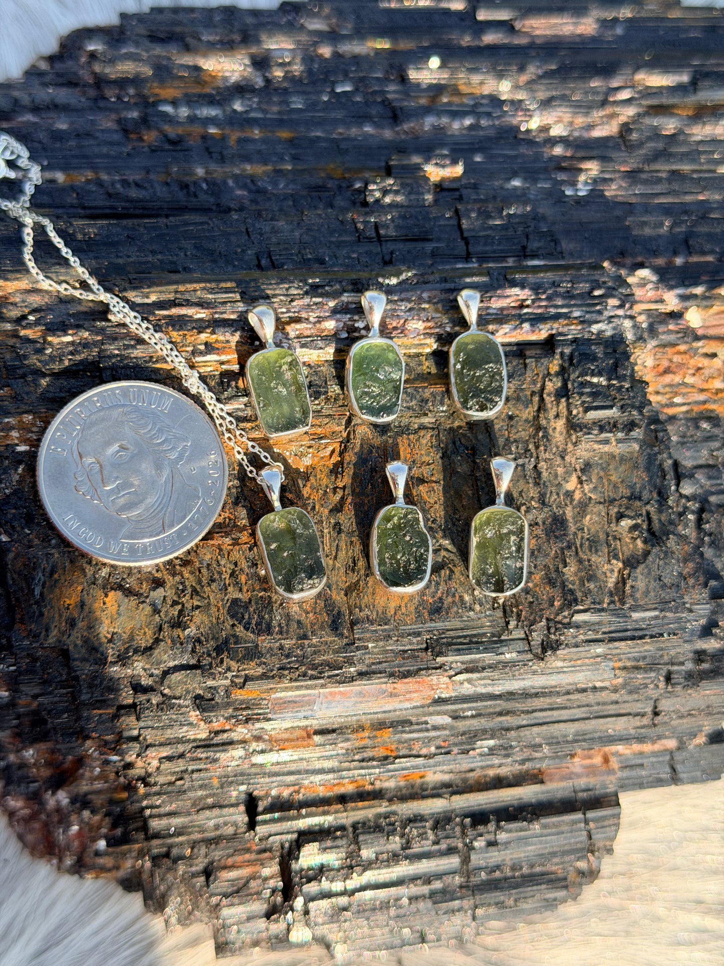 Dainty Moldavite Pendant