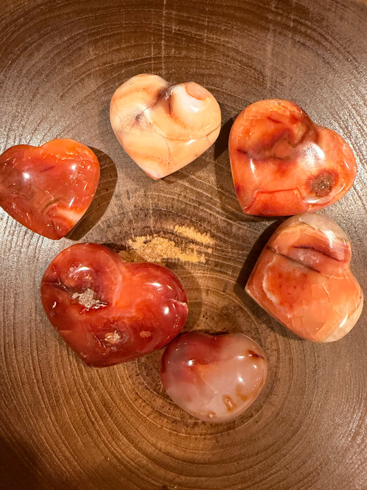 Medium Carnelian Heart