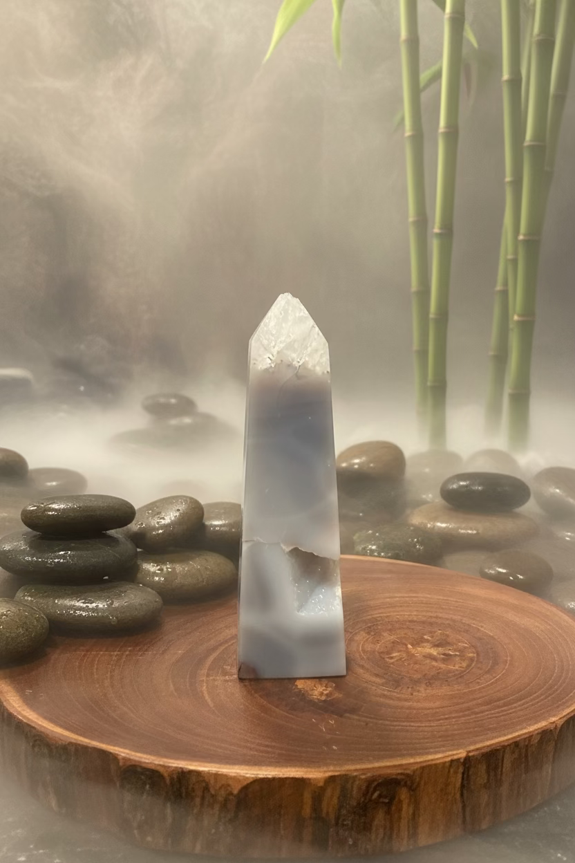 Orca Agate Obelisk