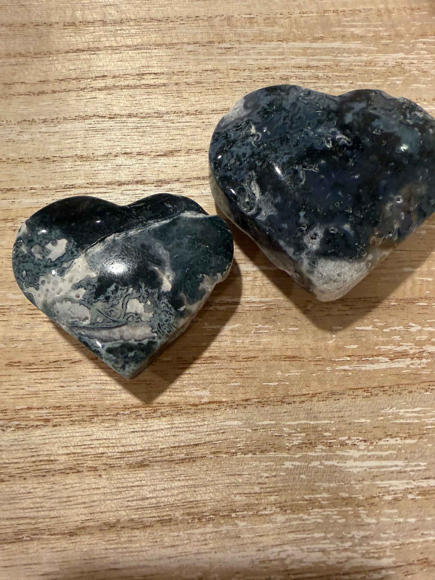 Moss Agate Heart