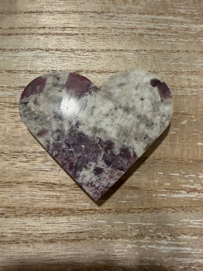 Pink Tourmaline Heart