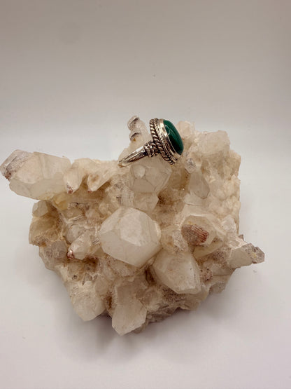 Malachite Oval Ring
