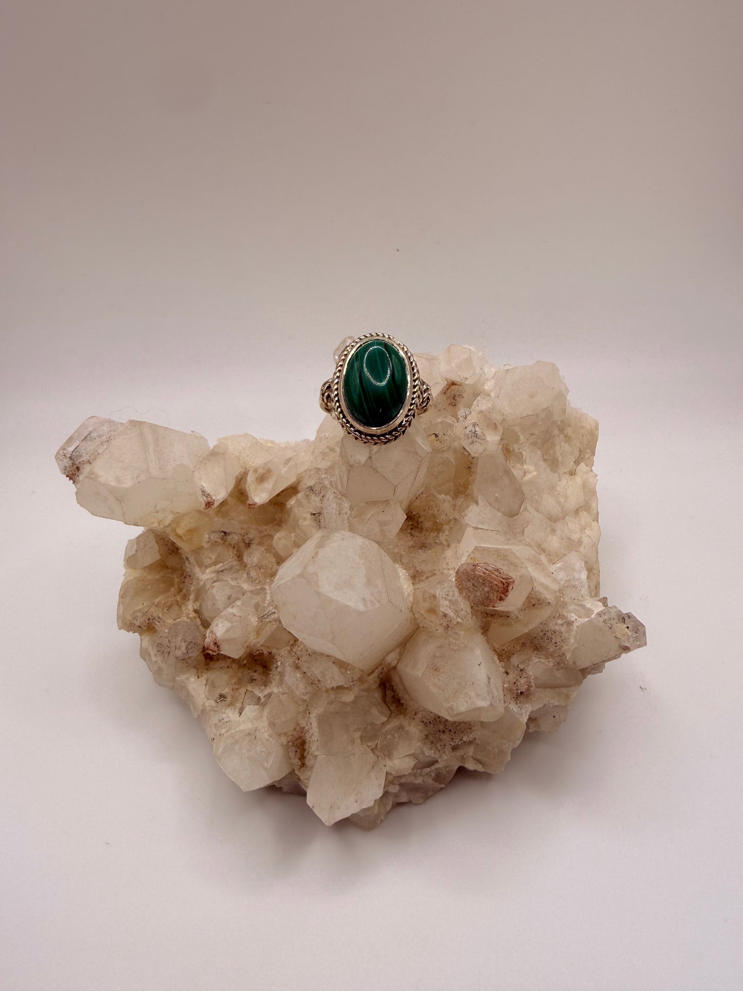 Malachite Oval Ring