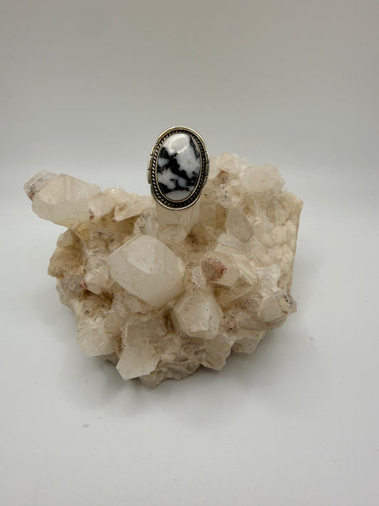 Oval Zebra Jasper Ring