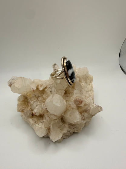 Oval Zebra Jasper Ring