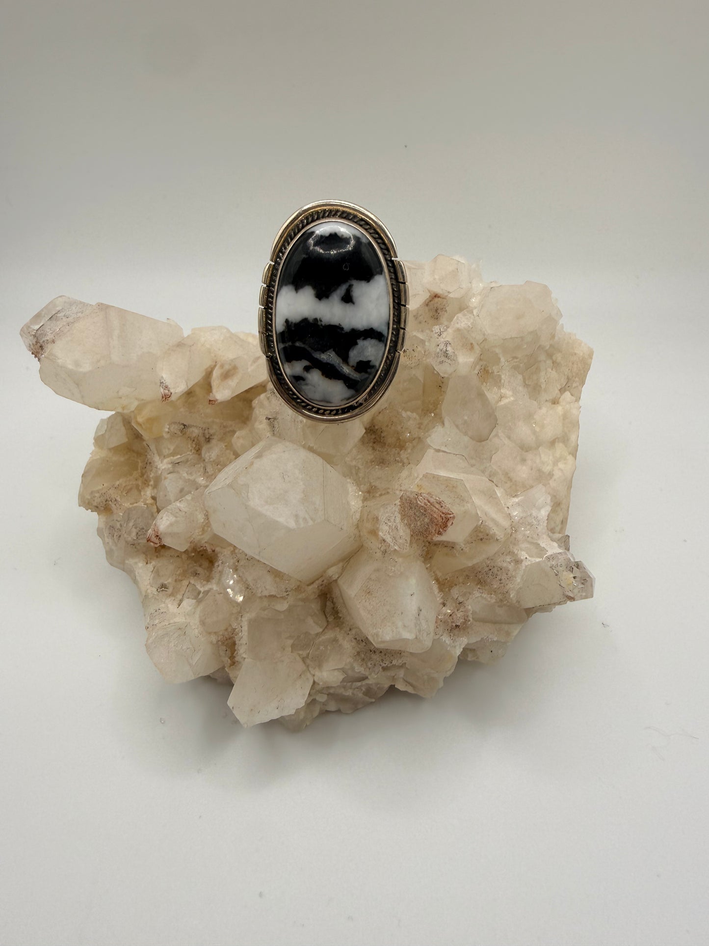 Oval Zebra Jasper Ring