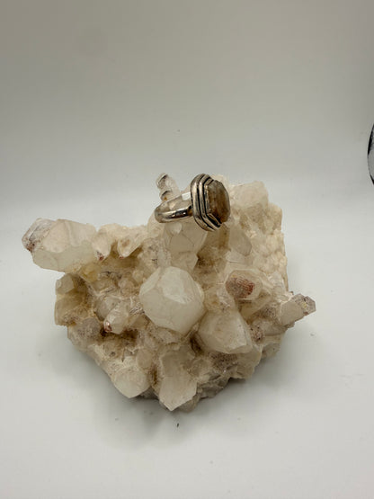 Hexagon Citrine Ring