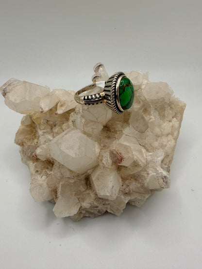 Oval Green Mohave Cupcake Ring