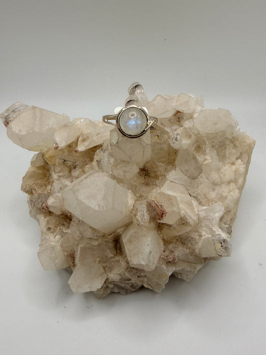 Circle Moonstone Ring