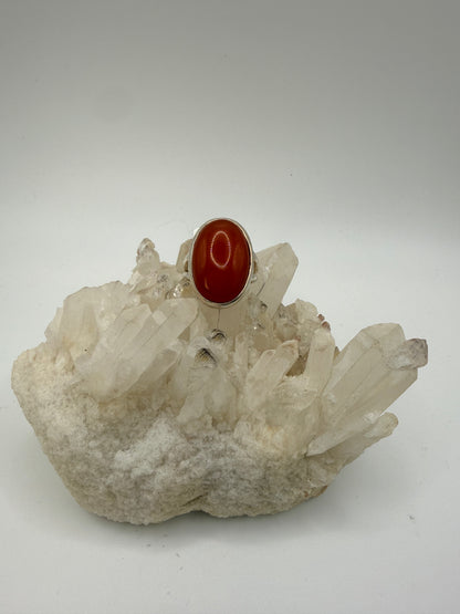 Oval Carnelian Ring