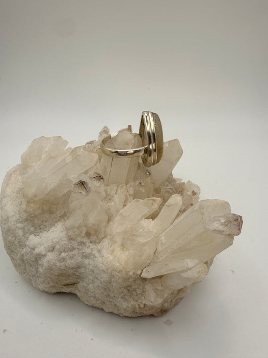Pearshaped Rutilated Quartz Rings