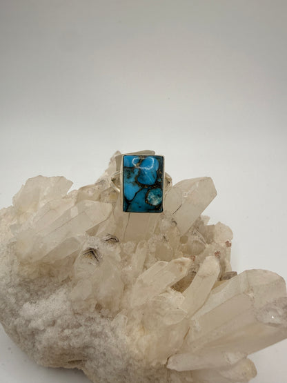 Rectangle Turquoise Composite Ring