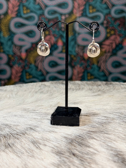 Dangle Cowboy Hat Earrings
