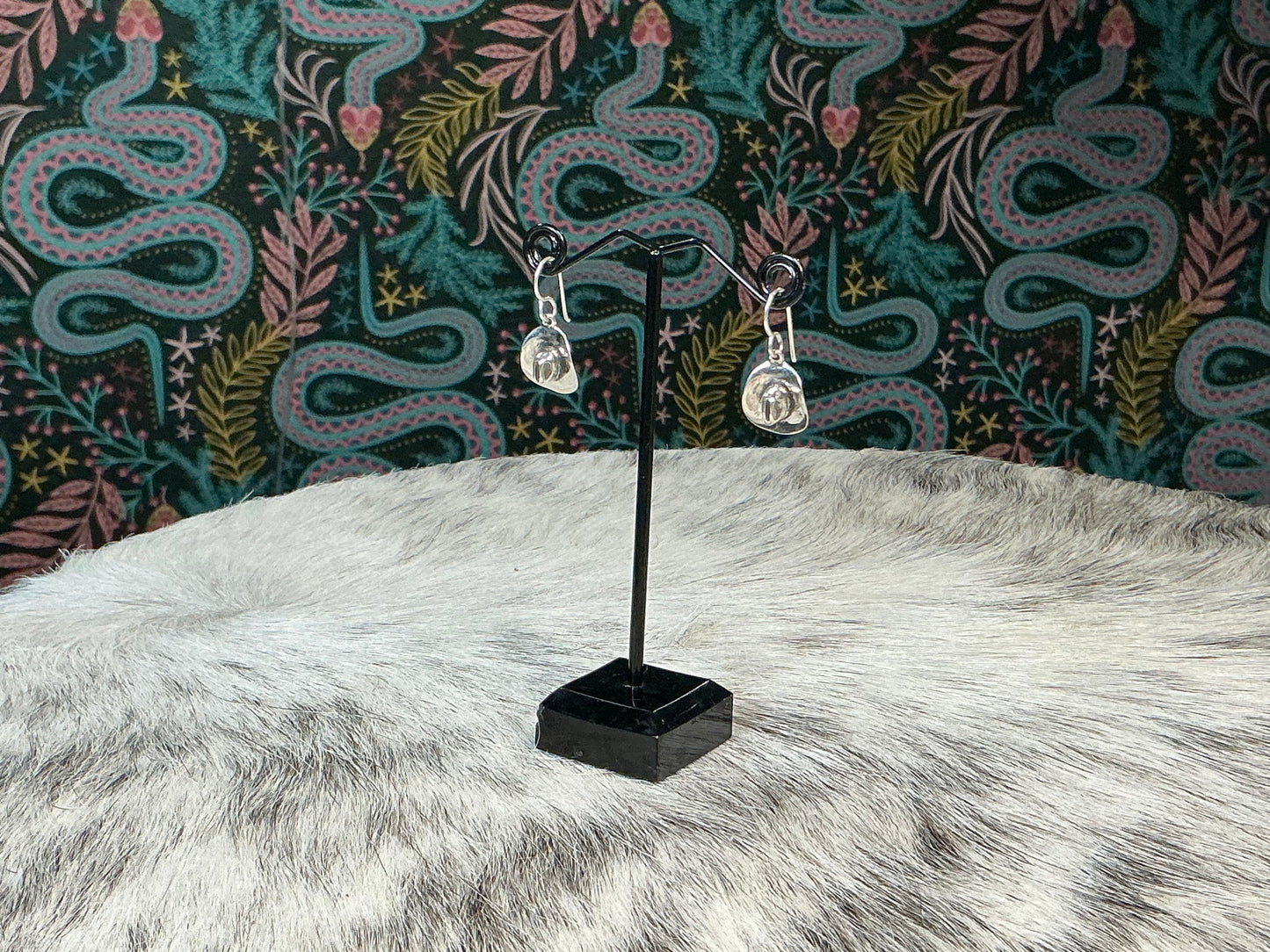 Dangle Cowboy Hat Earrings