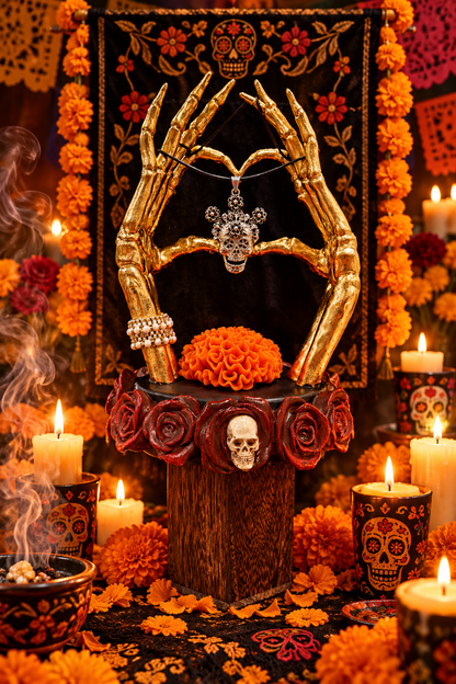 La Calavera de Cempasuchil Pendant