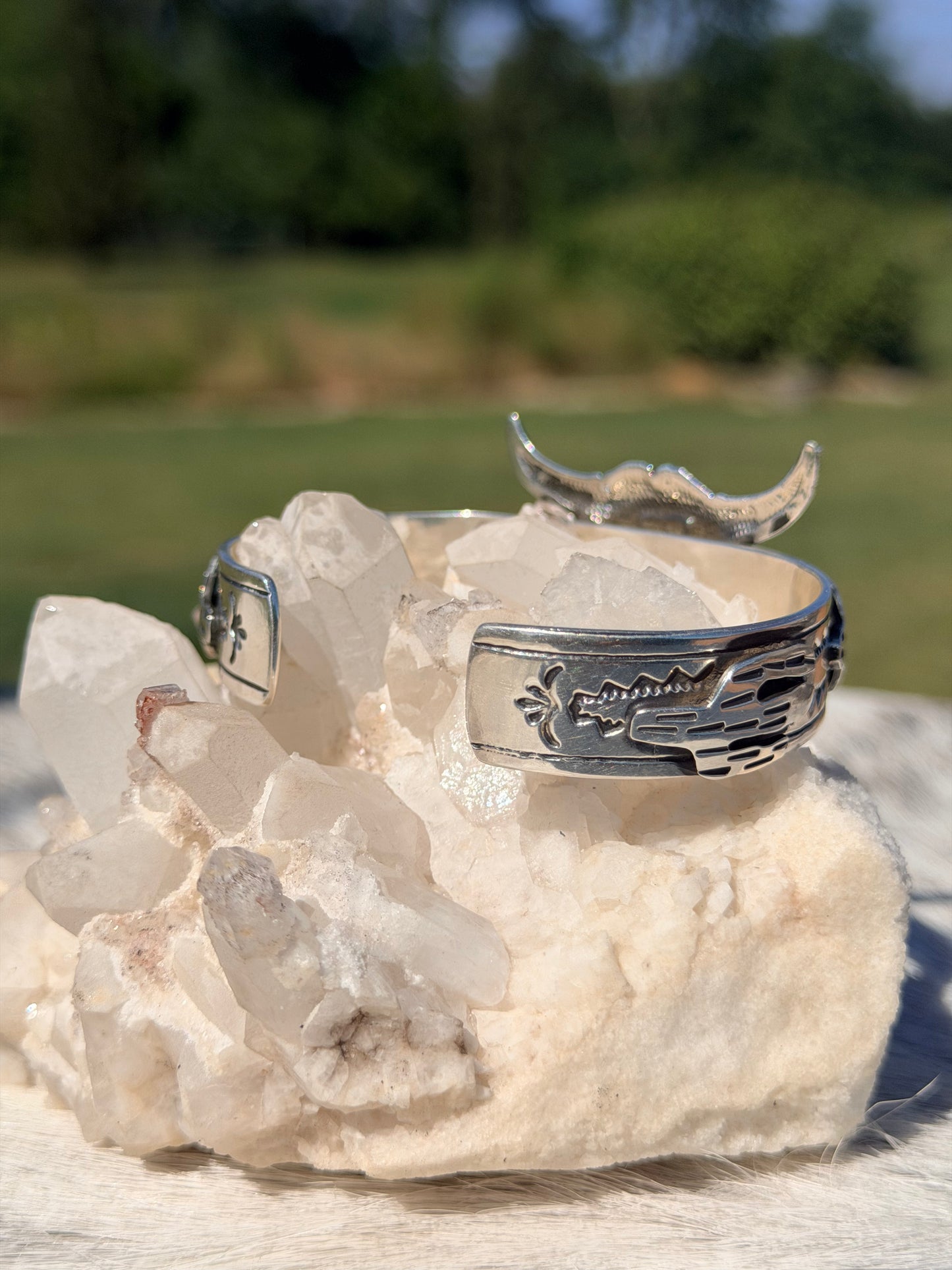 Longhorn Skull Cuff