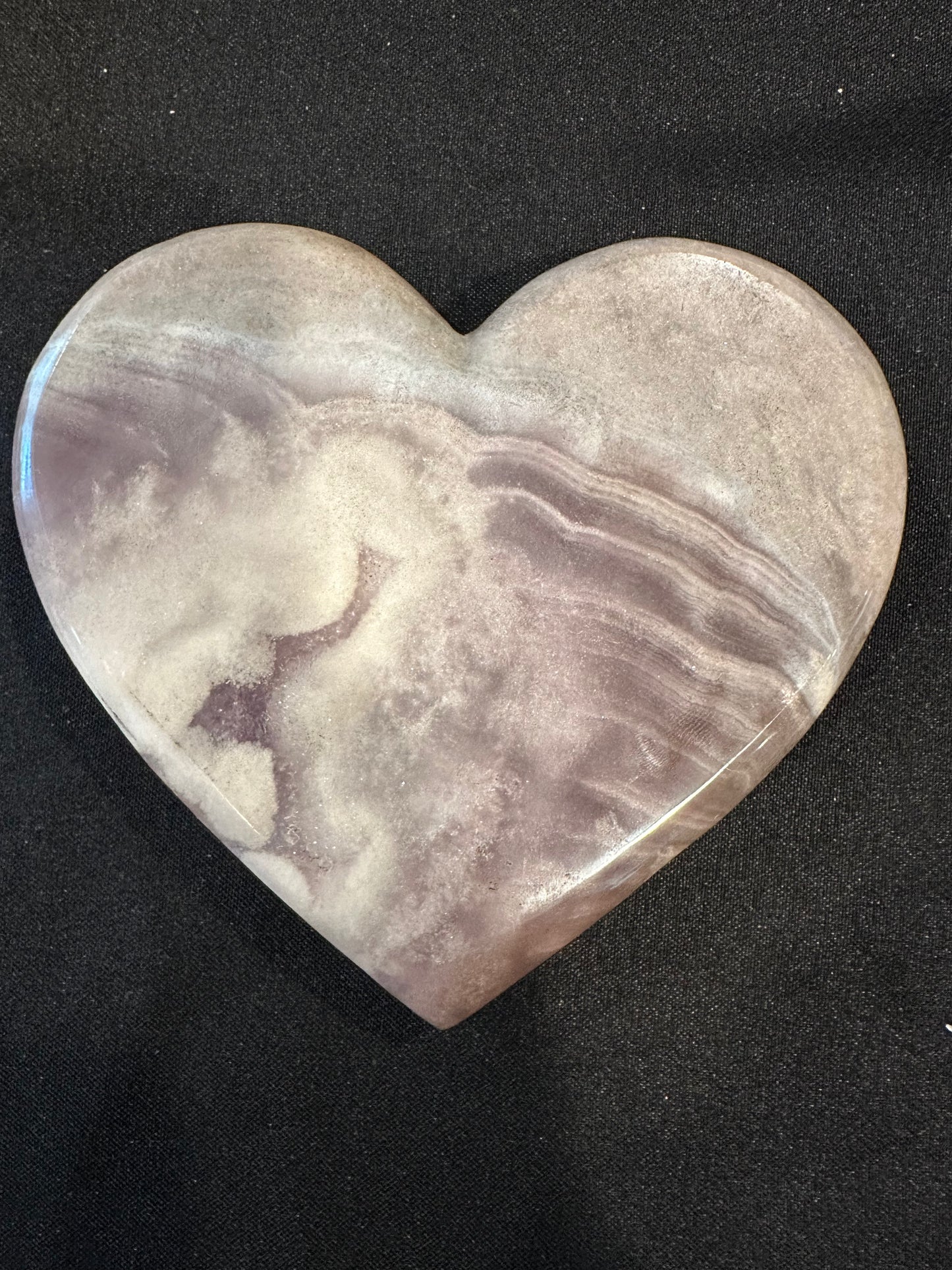 Amethyst Heart w/Stand