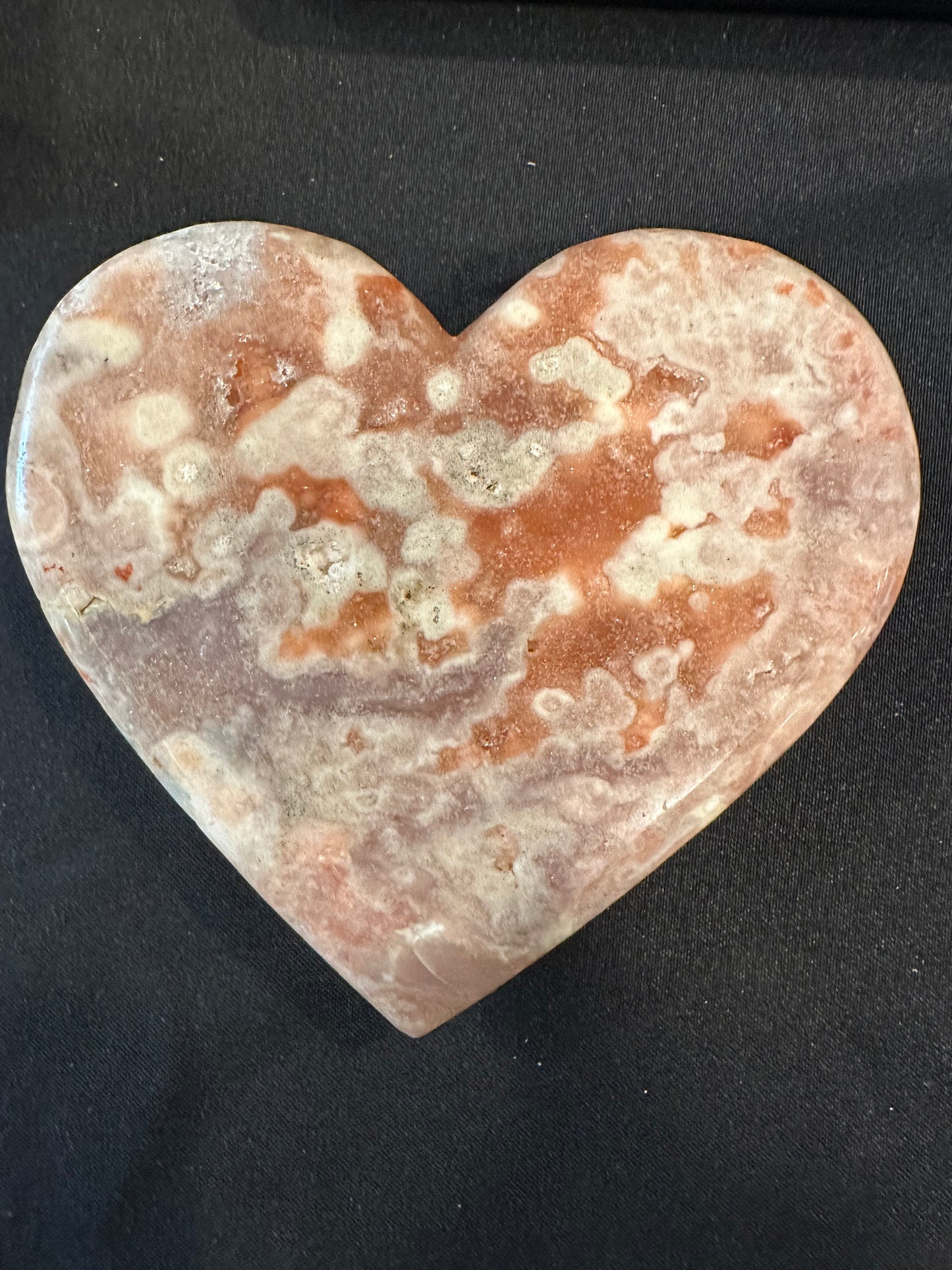 Pink Amethyst Heart w/Stand