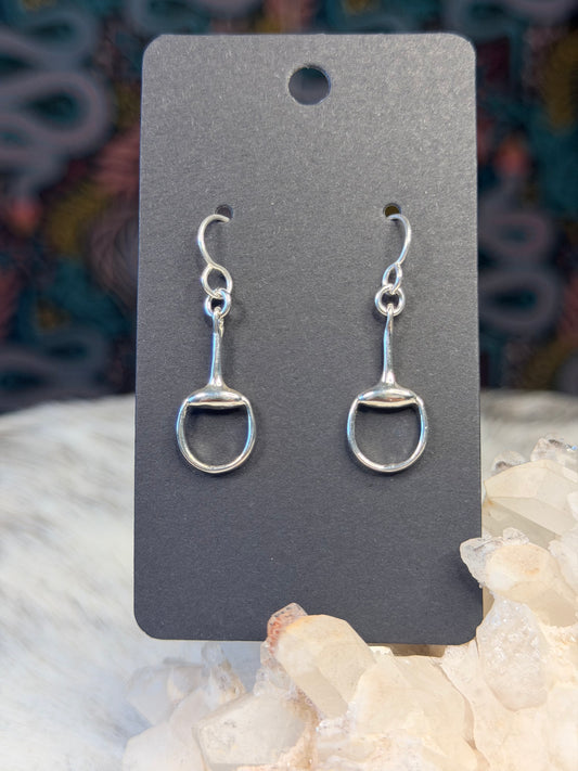 Dainty Snaffle Dangle Earring