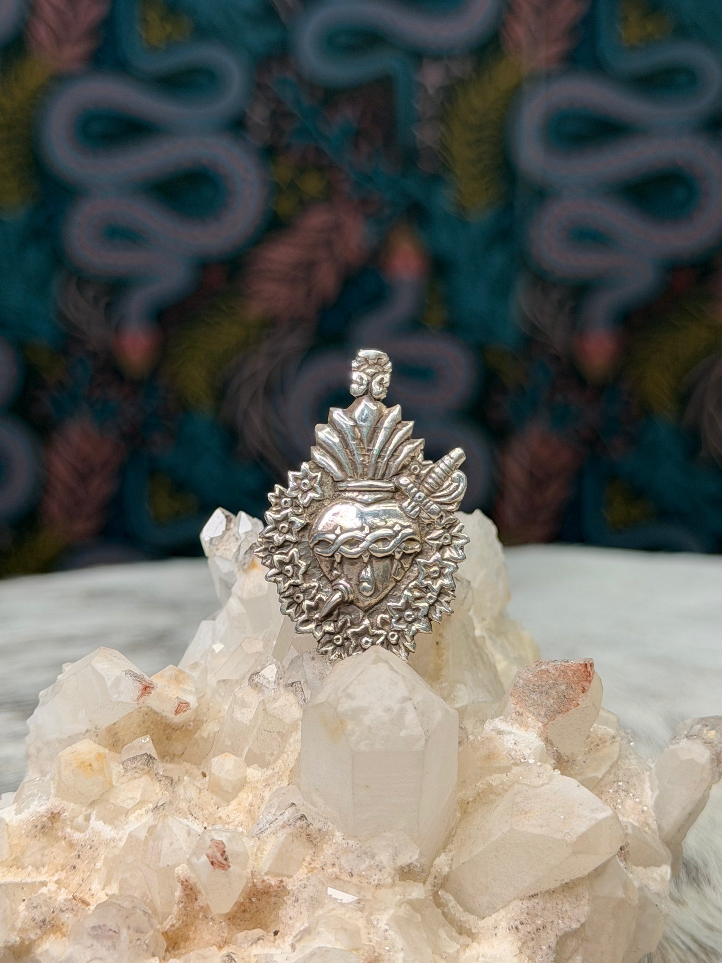 Adjustable Large Milagrito Ring
