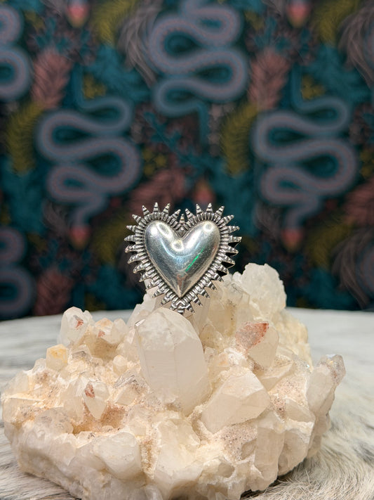 Adjustable Heart Ring