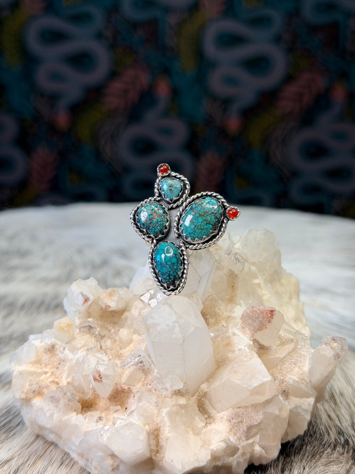 Cactus Turquoise Ring