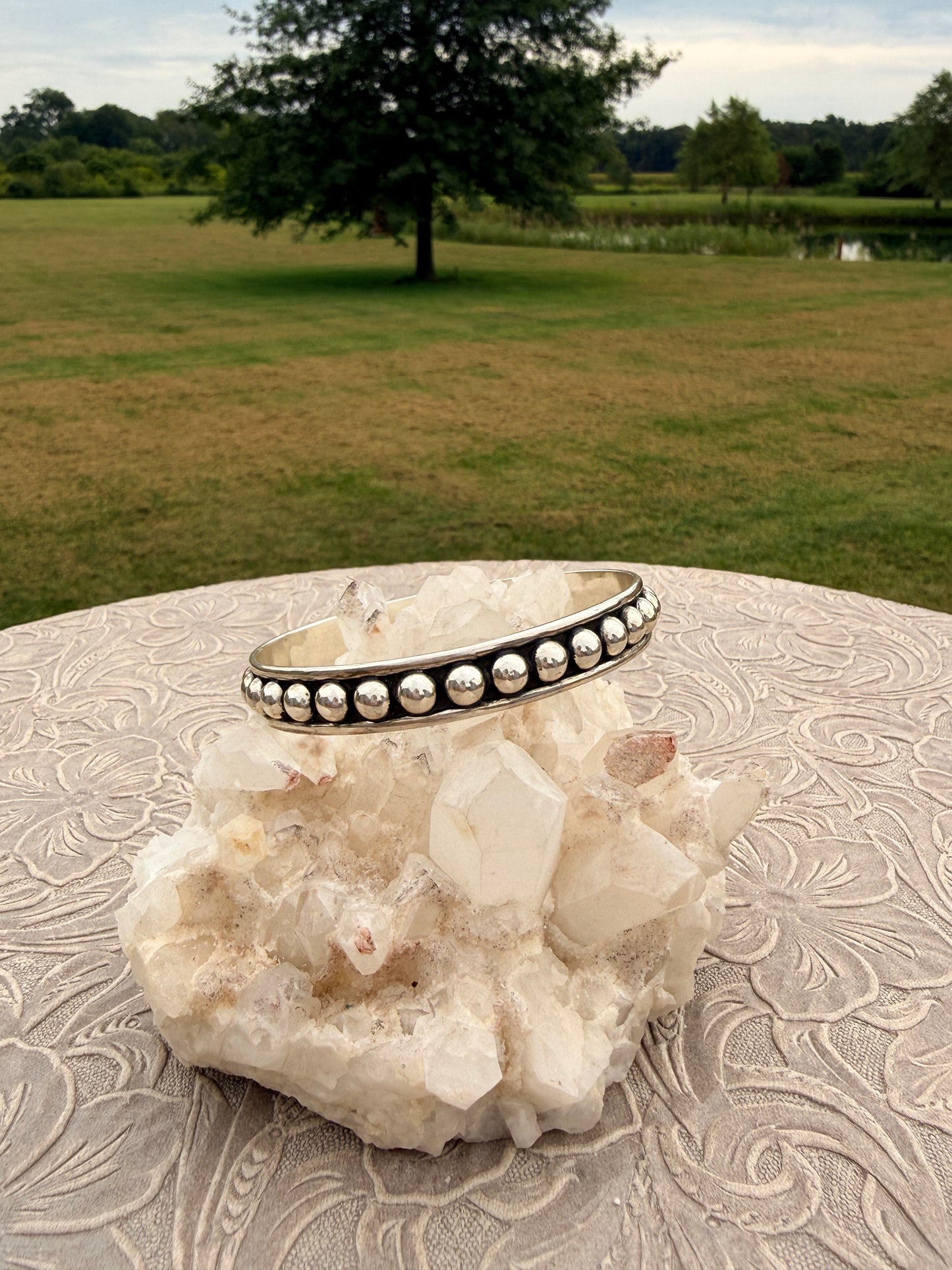 Medium Pearl Bangle