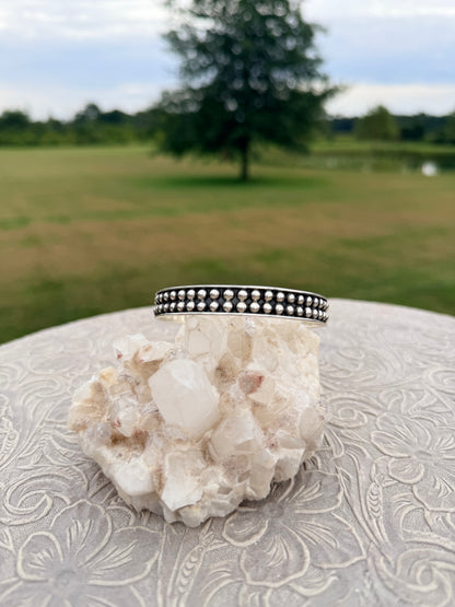 Double Row Pearl Bangle
