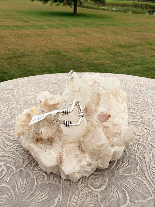 Barbed Wire Heart Ring