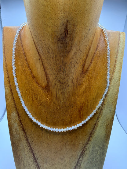 3mm Faceted Citrine Necklace