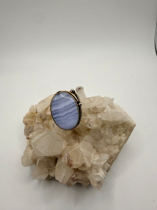 Blue Lace Agate Ring