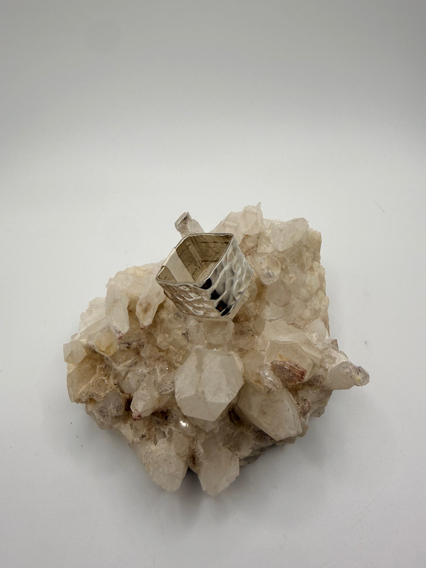 Hammered Square Ring