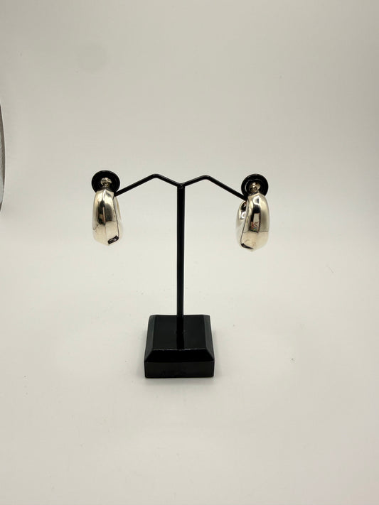 Small Puffy Huggie Earrings