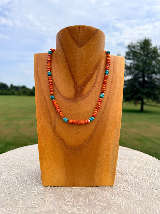 Coral & Turquoise Necklace