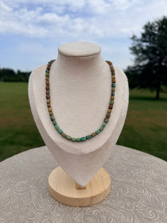 Brown & Turquoise Ombre Necklace