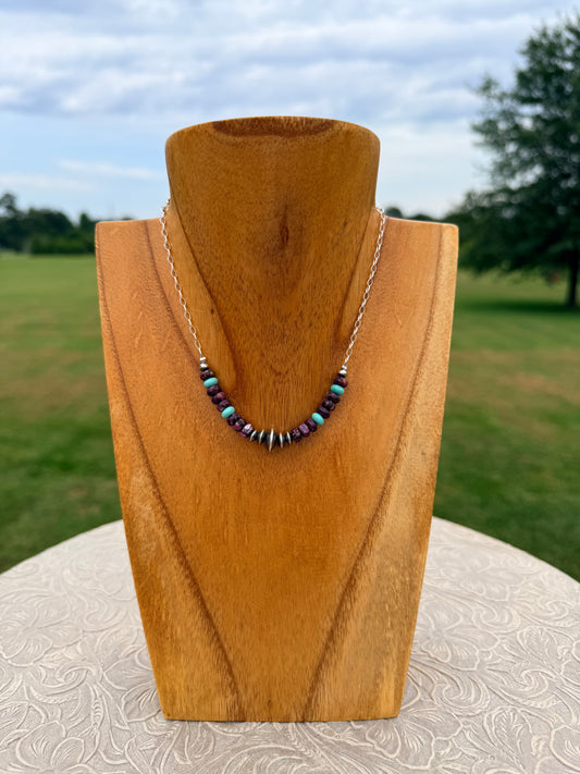 Miranda Thompson Silver Saucer Necklace