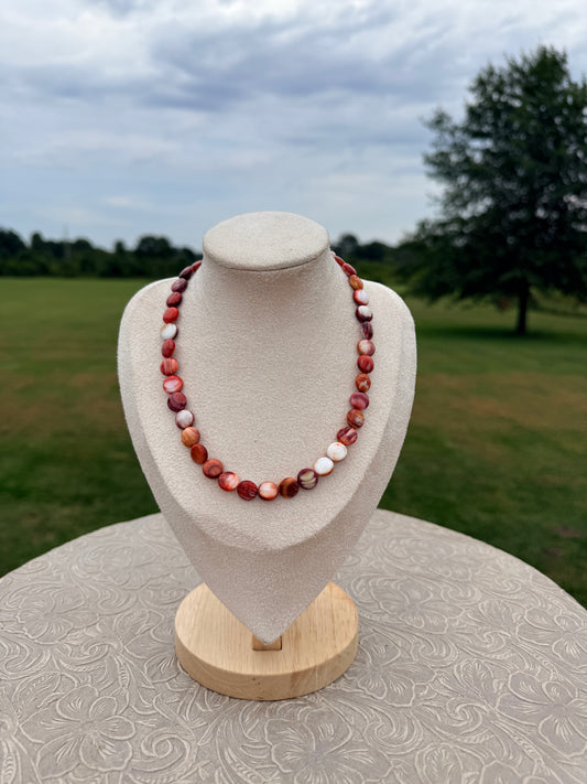 Red Spiny Necklace