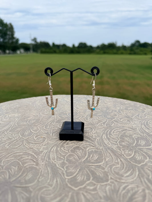 Pauline Nelson Cactus Dangle Earrings