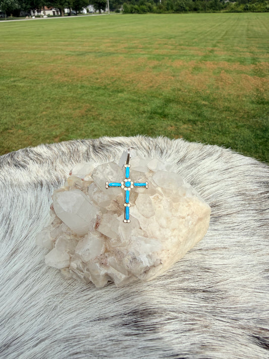 Turquoise Cross Pendant